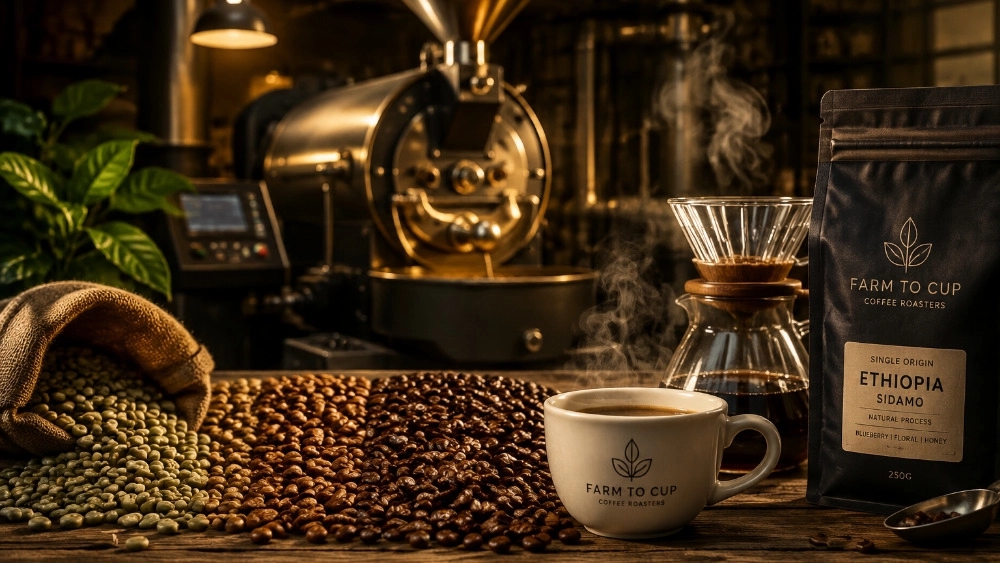بولکی کافی اصفهان از مزرعه تا فنجان با رست و تولید تخصصی